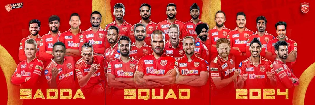 Punjab Kings (PBKS) IPL 2024 squad
